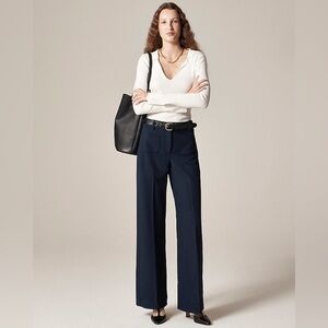 J. Crew Carolina Pants in Four Season Stretch in Navy Size 4 Tall